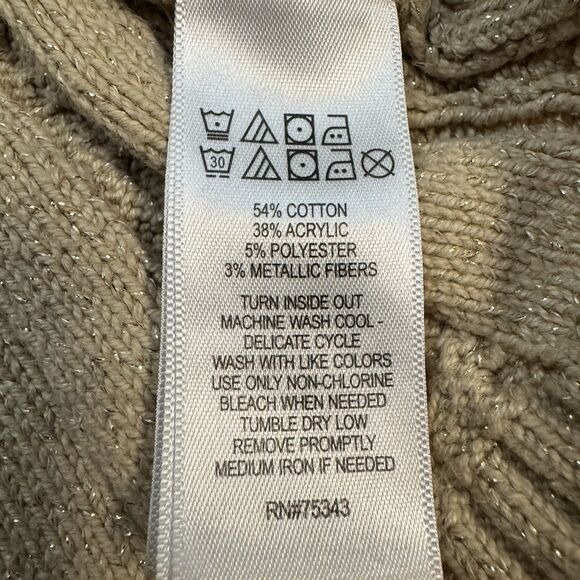 Rachel Zoe Girls Sweater Dress Size 5 & Sugar Gold Flats Shoes 11 Bundle Holiday - Picture 4 of 16